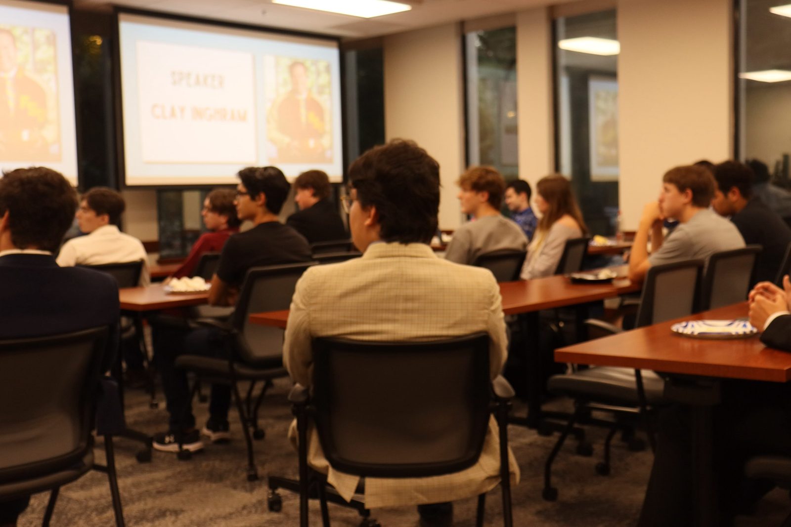 College Republicans at FSU meeting audience