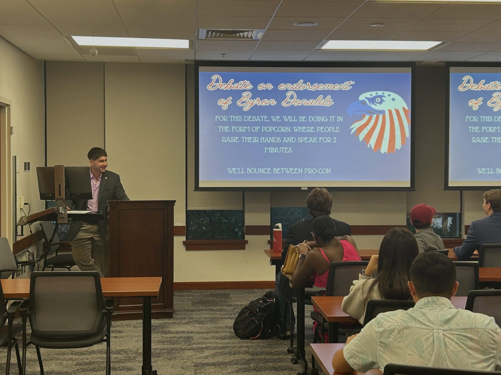 College Republicans at FSU debate night